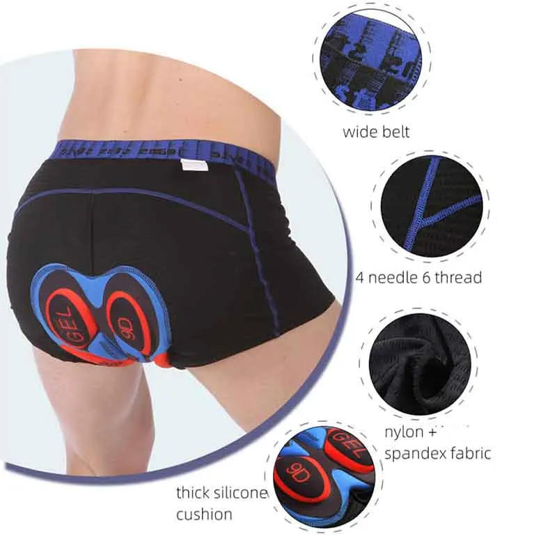 Description Picture 6 of itemBike Cycling Shorts Sponge Gel 6D Padded Black Comfortable Wear Resistant Riding Shorts Pants Asian Size S-XXXL Underpants