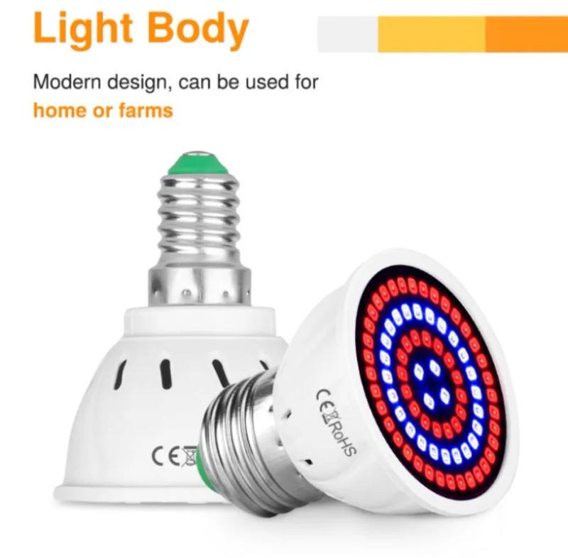 Description Picture 5 of item2Pcs LED Grow Full Spectrum Bulb E27 E14 GU10 MR16 220V Greenhouse Hydroponic Lamp Grow Light For Indoor Plant Phyto Flower Lamp