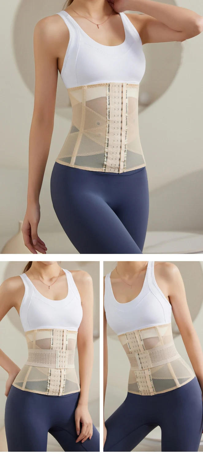 Description Picture 5 of itemInvisible Double Belt Corset Summer Shaping Underwear Slimming Sheath Woman Flat Belly Waist Trainer Body Shaper Shapewear Women