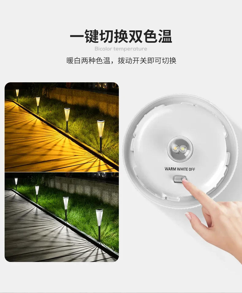 Description Picture 3 of item2/4/6pcs New Hollow Solar Light Umbrella Decorative Landscape Light Garden Waterproof Outdoor Garden LED Ground Lawn Lamps Hot