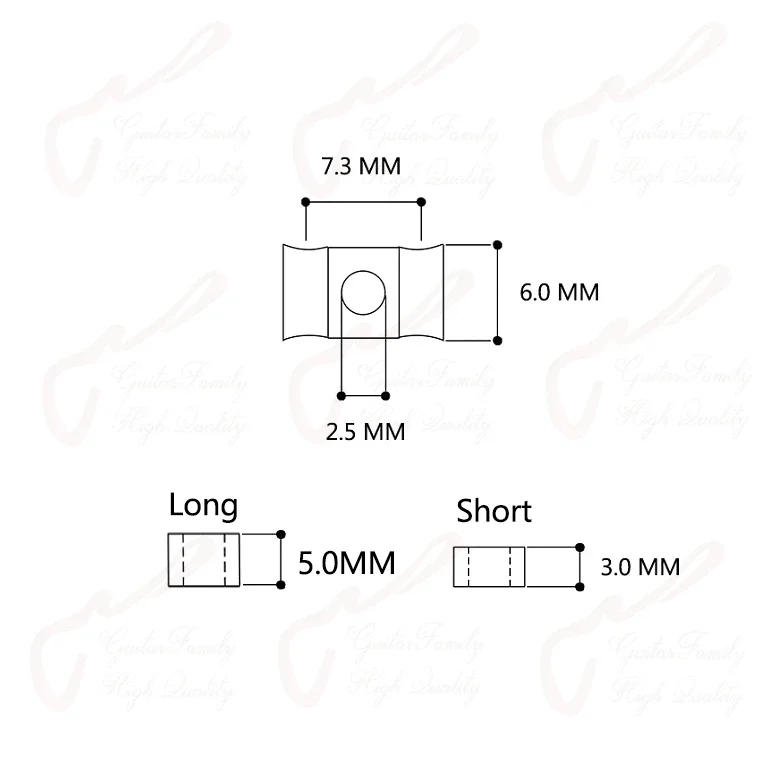Description Picture 5 of item1 Set G.F High Quality  Electric  Guitar String Retainer String Guide