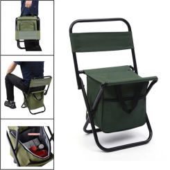 New Portable Folding Camping with Box Chair Detachable Beach Fishing Chair Ultralight Travel Camping Hiking Picnic Chair Tools