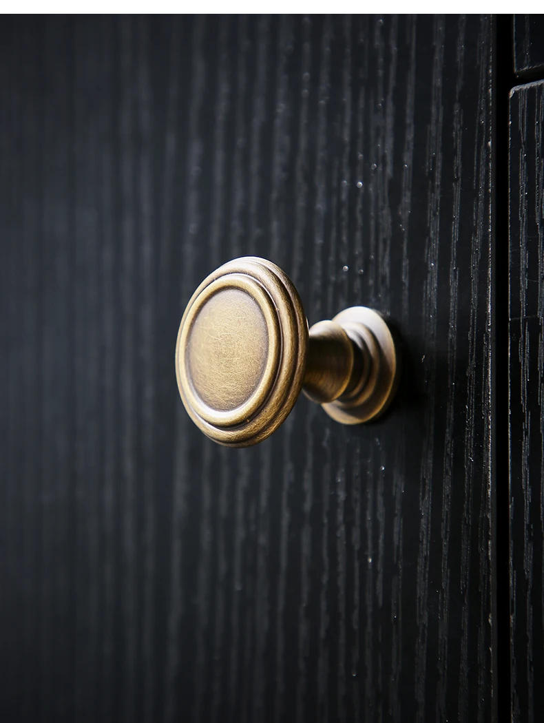 Description Picture 5 of itemTinyhob Bronze Minimalist Style Solid Brass Handles Bedroom Wardrobes Kitchen Cabinet Pulls T-bar Drawers Knobs Door Hardware