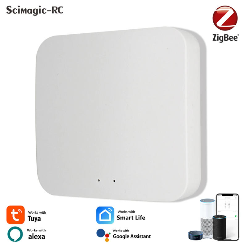 Description Picture 2 of itemZigBee Tuya Smart Home Sensor Network Gateway Wireless Remote Controller Supports Alexa & Google Home for Smart Home Appliances
