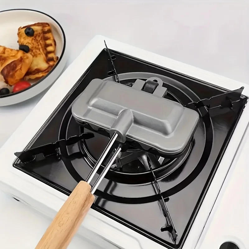 Description Picture 6 of item1pc sandwich griddle, aluminum baking tray flip griddle, sandwich maker, kitchen small tool cookware