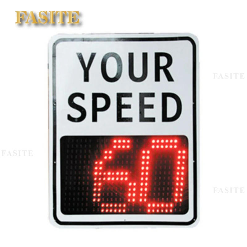 Description Picture 3 of itemHigh visibility radar traffic solar powered speed signs LED speed limit signs