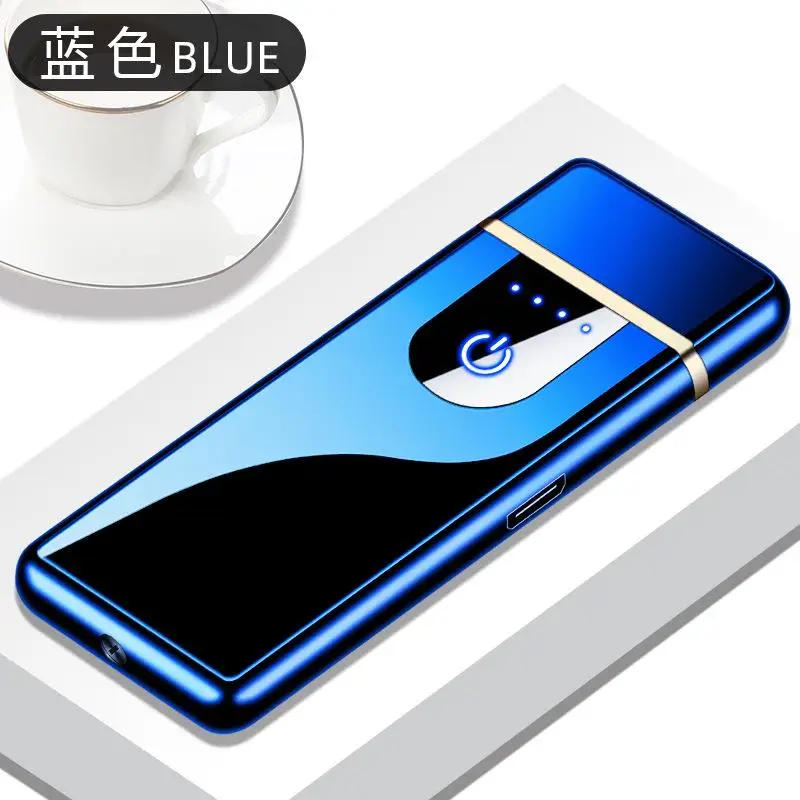 Description Picture 4 of itemMetal Electric USB Lighter Windproof Arc Cigarette Lighter Rechargeable Smoking Accessories Men Cool Gift Plasma Touch Lighters