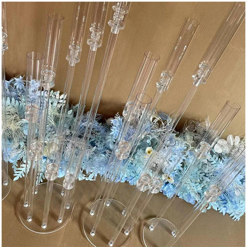 Description Picture 6 of item2pcs 5pcs 10pcs Wedding Decoration Centerpiece Candelabra Clear Candle Holder Acrylic Candlesticks for Weddings Event Party
