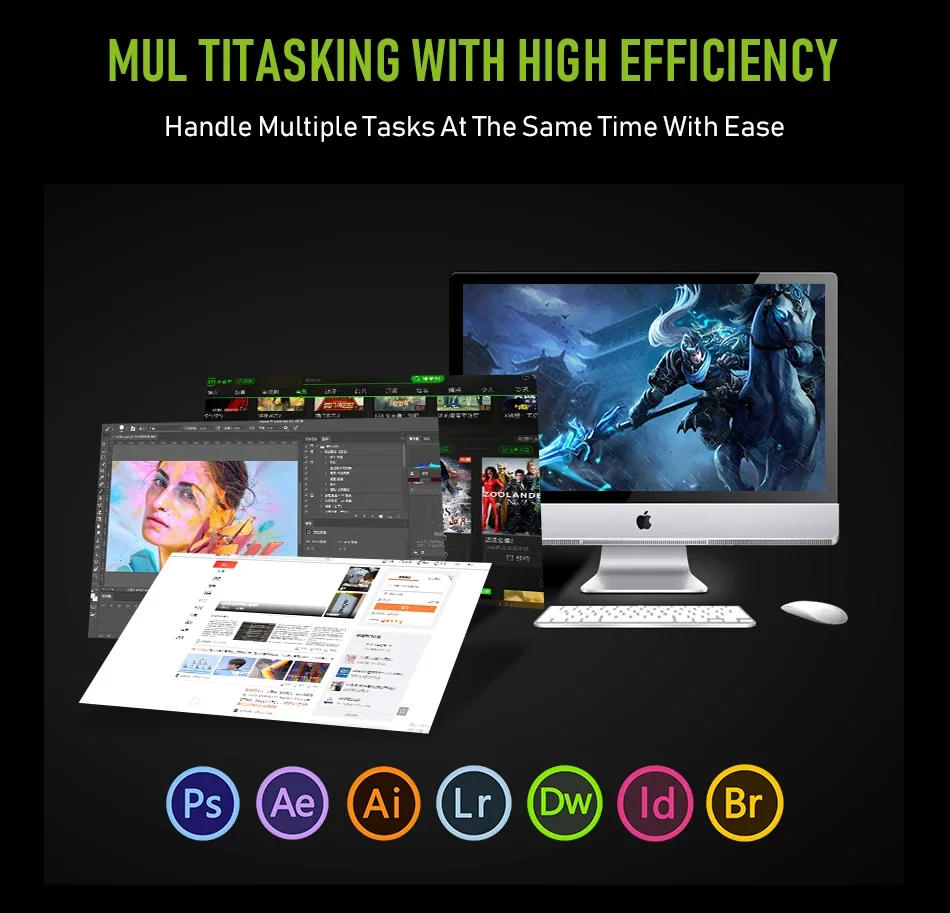 Description Picture 4 of itemKllisre A320M a320 2 x DDR4 up to 64GB NVME M.2 SATA3.0 Micro ATX AM4 Motherboard