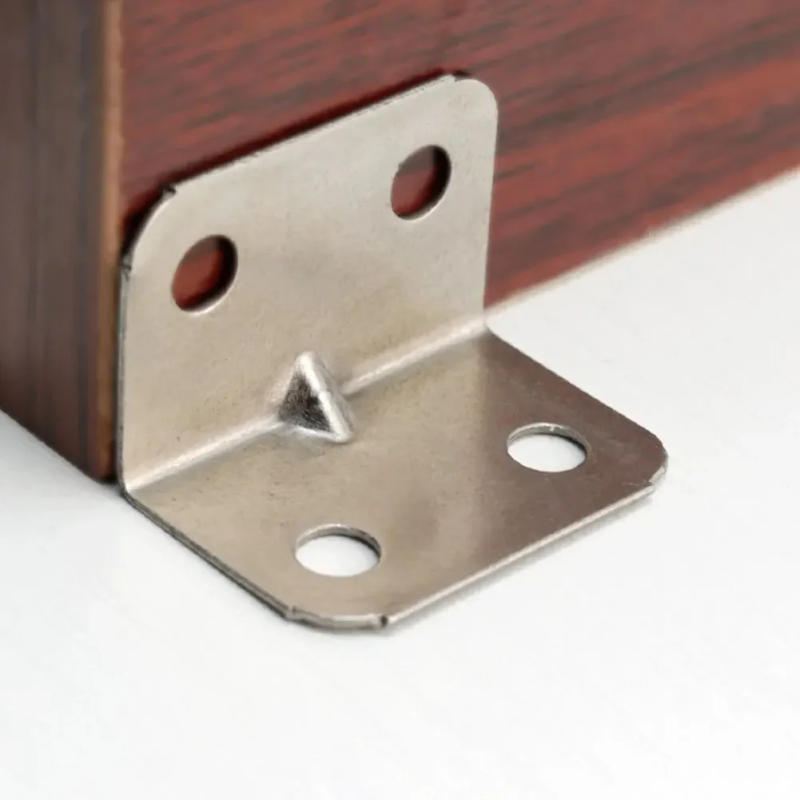 Description Picture 5 of item10/20PCS L-Shaped Corner Brackets Corner Braces Fixing Right Angle Corners Drawer Shelf Wall Bracket Furniture Hardware 10/20pcs