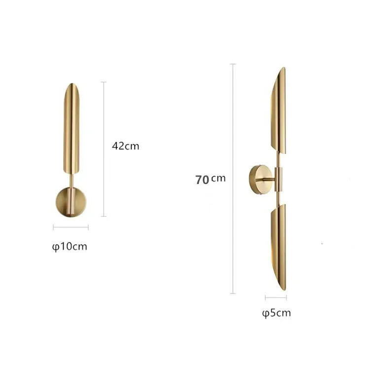 Description Picture 2 of itemNordic Design Led Wall Lamps Lights on Mirror Wall for Living Room Stairs Loft Night Table Home Decor Indoor Lighting Lustre