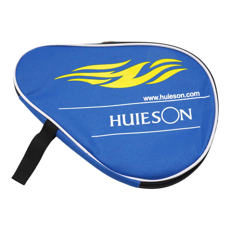 Description Picture 4 of item1PC 30x20cm Table Tennis Racket Bat Bag Black/blue Oxford Cloth Sponge Ping Pong Rackets Case For Blade Paddle Balls Storage