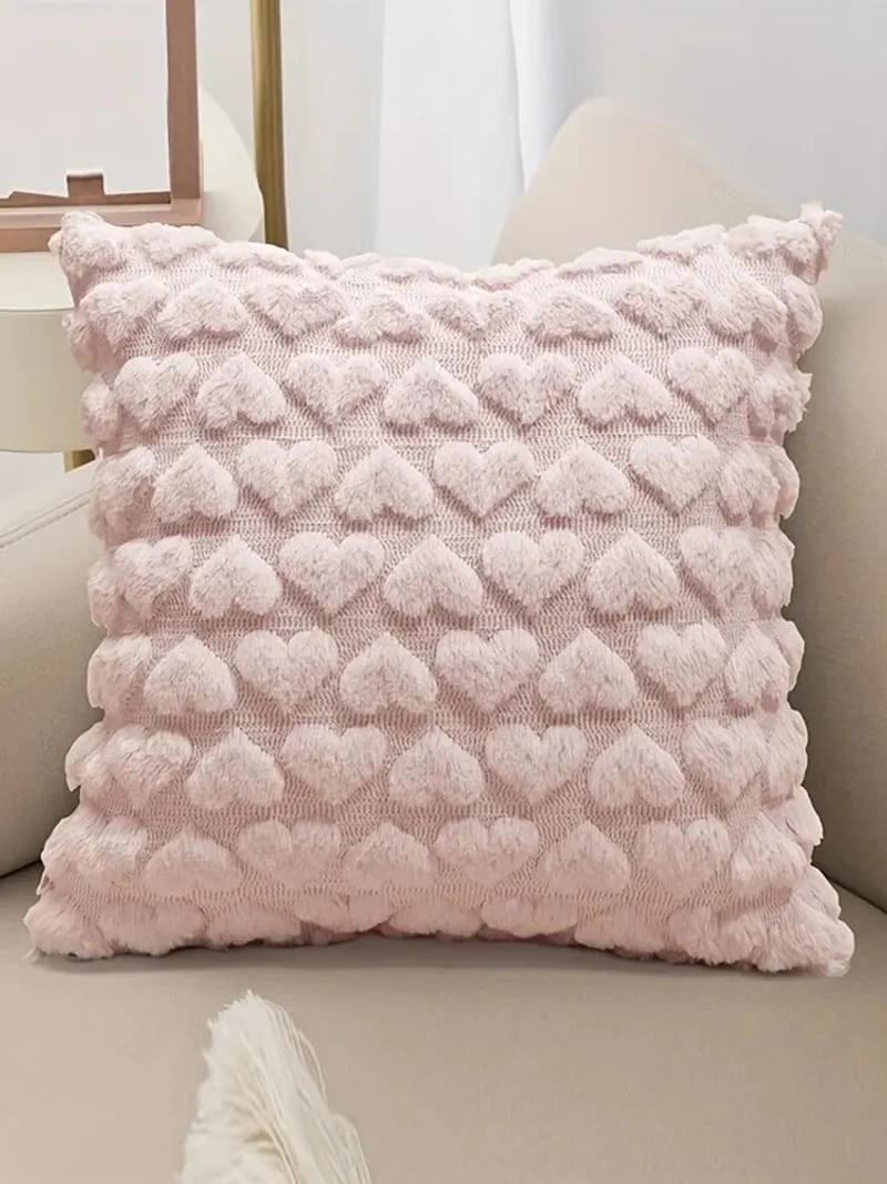 Description Picture 3 of itemModern Solid Color Love Plush Throw Pillow Cover,Valentine's Day Cushion Cover, Home,Room,Bedroom,Living Room,Sofa Decor