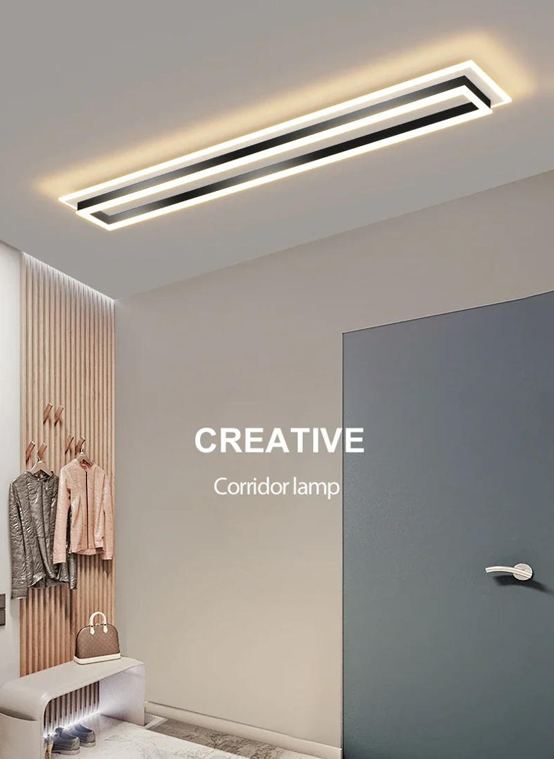 Description Picture 2 of itemCeiling Lamp Aisle Light LED Rectangular Simple Modern Ceiling Chandelier Living Room Decor Corridor Creative Luxury Fixture