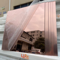 200*200*1.6MM Square Rose Gold Acrylic Mirror Sheet Harmless For Wedding Coaster Display Photo Props Home Wall DIY Decor Board