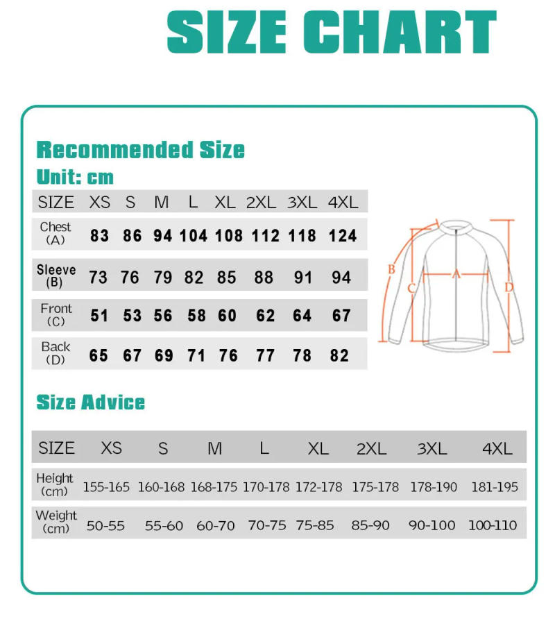 Description Picture 2 of itemWinter Thermal Fleece Cycling Jackets 2023 New Long Sleeves Warm Cycling Jerseys Mens Bicycle Warm Jerseys MTB Road Bike Tops