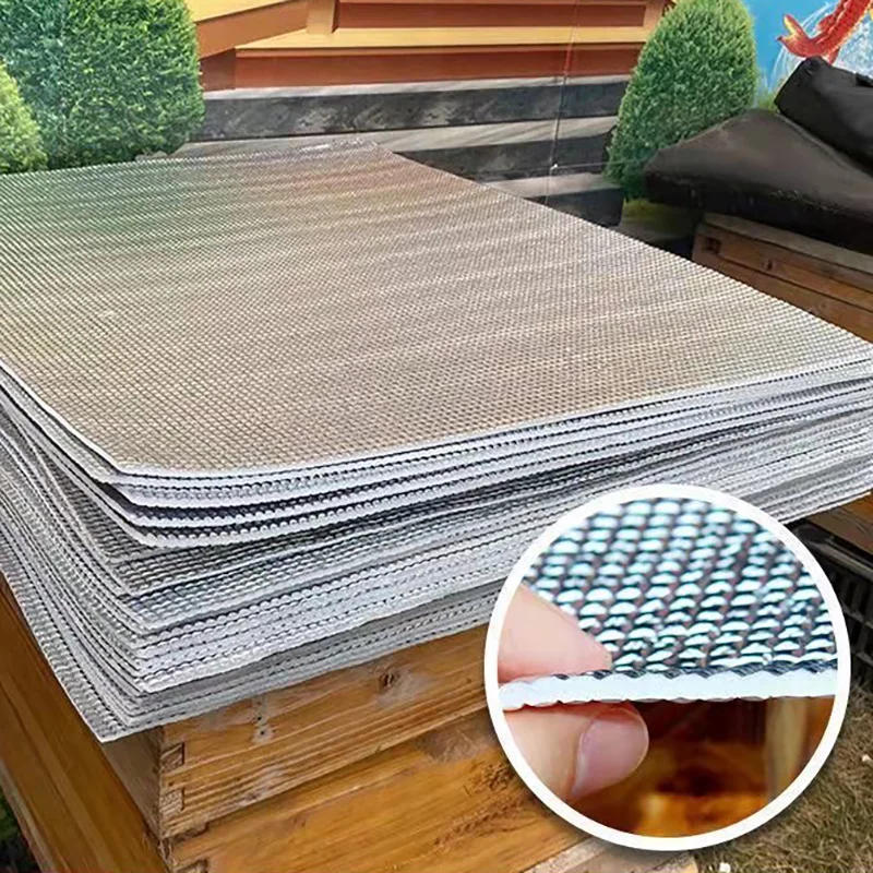 Description Picture 4 of item8PCS Beehive Reflective Film Heat Insulation Cover Coating Sunscreen Rainproof Thicken Cooling Sunshade Beekeeping Tool Supplies