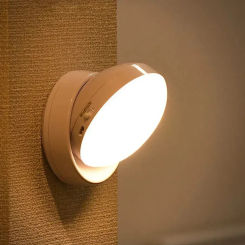 360 Rotated PIR Motion Sensor LED Night Light Wall Lamps Rechargeable Under Cabinet Light Wireless Closet Night Lamp