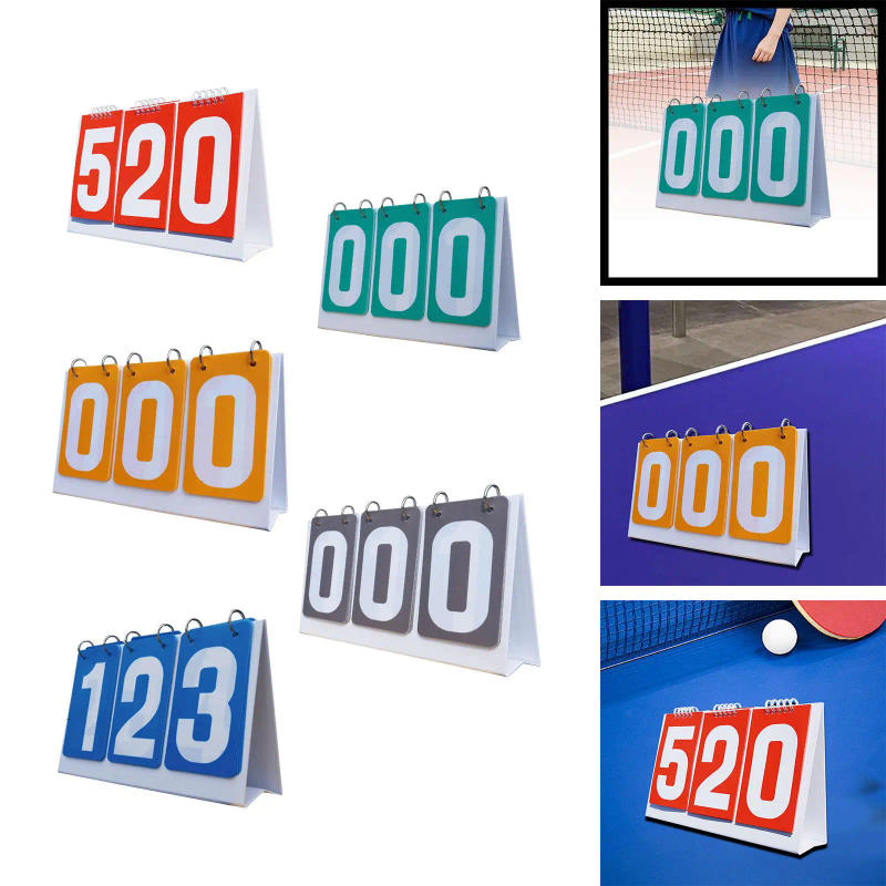 Description Picture 5 of itemScore Counter Score Keeper Multipurpose Tabletop 3 digits Flip Number Score Board Table Score Flipper for Basketball Baseball