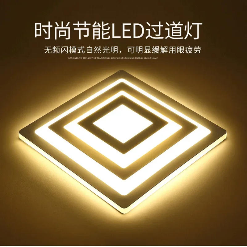 Description Picture 2 of item24W LED Aisle Ultra-thin Ceiling Light Living Room Minimalist Modern Acrylic Porch Light Personalized Creative Dreamy Light