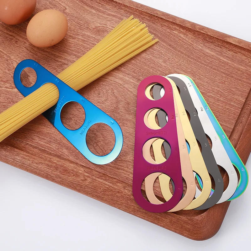 Description Picture 6 of itemStainless Steel Spaghetti Measurer Pasta Measure Cook Kitchen Utensil Tools Noodle 4 Hole Measuring Portion Control