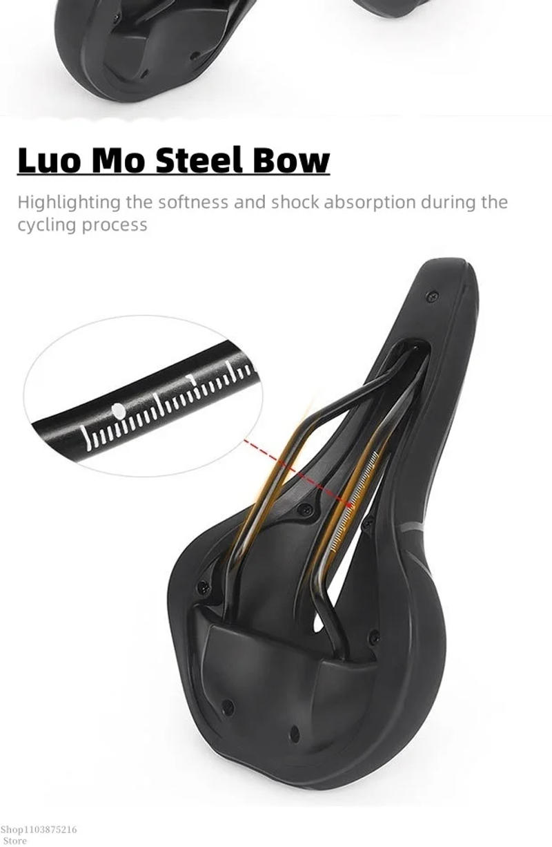 Description Picture 5 of itemNew model mountain bike seat -universal road bike saddle -comfortable, waterproof, dustproof, hollow and breathable bicycle seat