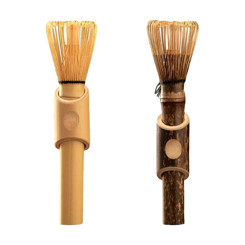 Description Picture 6 of itemMatcha Whisk With Long Handle Powder Brush Tool Ceremony Accessory Japanese Style Handcurled Bamboo Tea