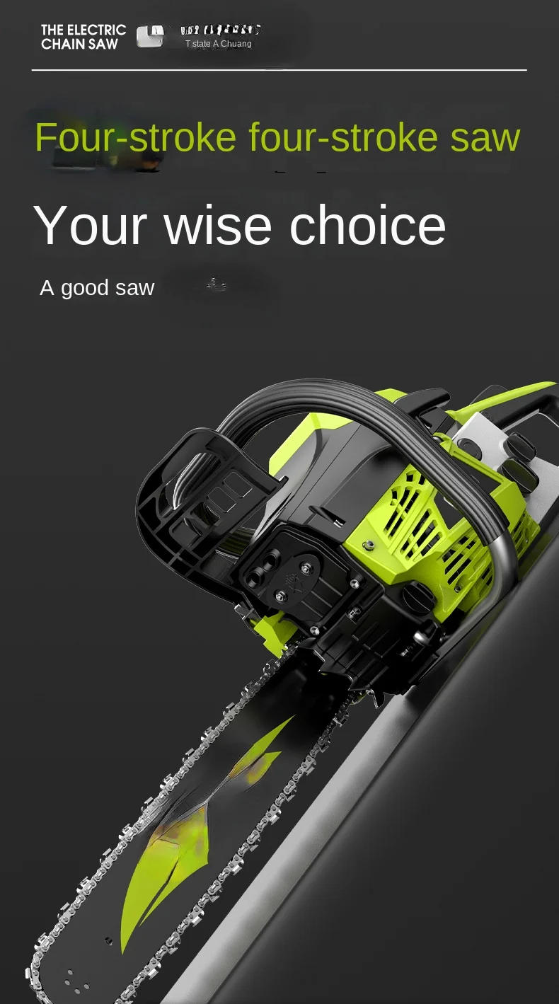 Description Picture 3 of itemOriginal Four-Stroke Chain Saw Gasoline Chainsaw Wood Cutting Saw Small Household Chain Cutting Saw Wood Tree Artifact