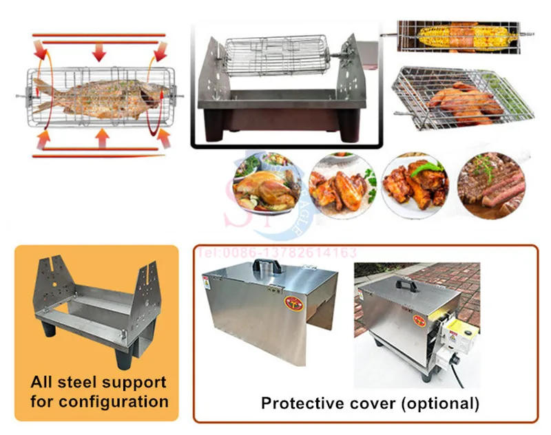 Description Picture 4 of itemHome Small Electric Soybean Peanut Charcoal Roasting Machine Outdoor Coffee Bean Cashew Nut Cocoa Beans Roaster