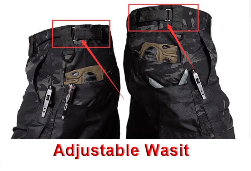 Description Picture 5 of itemHunting Pants for Men Tactical Cargo Pants Big Multi-pocket Waterproof Ripstop Hiking Training Trousers Brand Joggers New