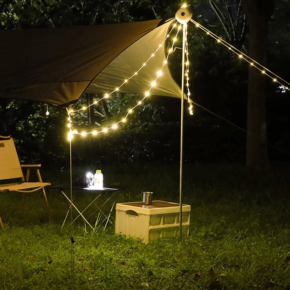 Description Picture 6 of itemLED Camping Lamp Strip Atmosphere 10M Length Waterproof Recyclable Light Belt Outdoor Garden Decoration Lamp for Tent Room