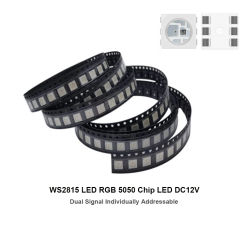 DC12V WS2815 LED Chip 5050 RGB Intelligent Control Signal Break-point Continuous Transmission Full Color Addressable 10-1000PCS