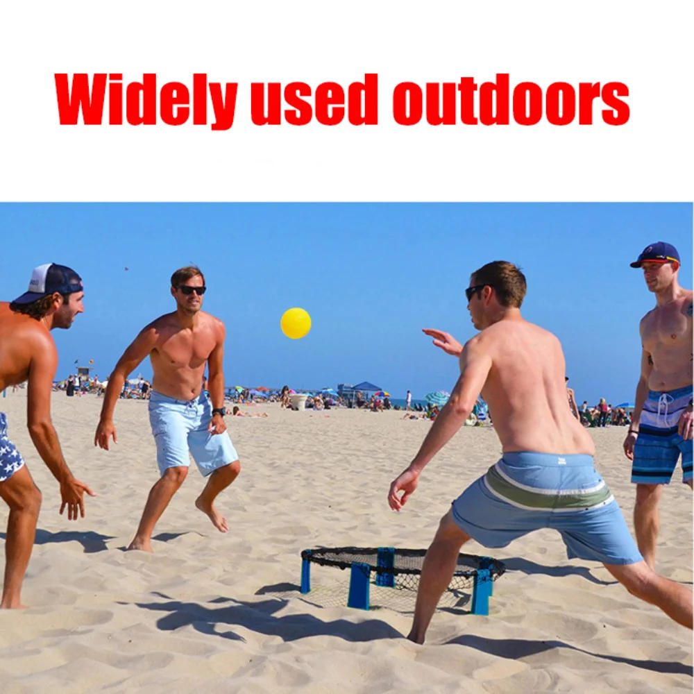 Description Picture 6 of itemBeach Volleyball Ball Mini Game Set Outdoor Team Sports Lawn Fitness Equipment With 3 Balls Volleyball Net Volleyball Set