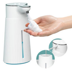 400ml Automatic Hand Washer USB Charging Touchless Hand Soap Dispenser Infrared Sensor Electric Soap Pump for Bathroom Kitchen