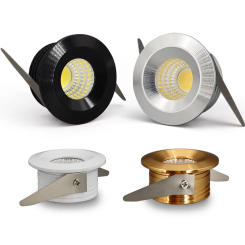 2-10PCS 3W Led Mini Down Light Dimmable Spot Recessed Lamps AC85-265V Ceiling Downlight Aluminium 35mm Hole