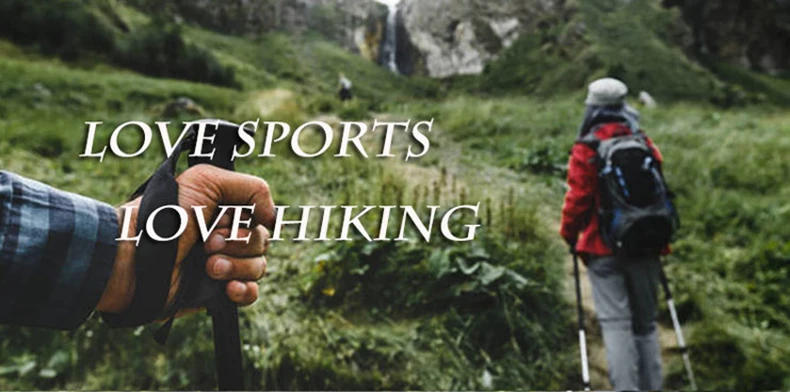 Description Picture 2 of item110g Ultra Light Weight Trekking Poles Folding Hiking Sticks Portable Carbon Fiber Collapsible Nordic Walking Cane Sticks Bags