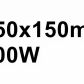 150x150mm 100W