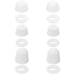 6 Pairs Toilet Accessories Decorative Cover Bolt Caps Bathroom Accesories Seat Floor for Bowl Screws Supplies Abs Covers Parts