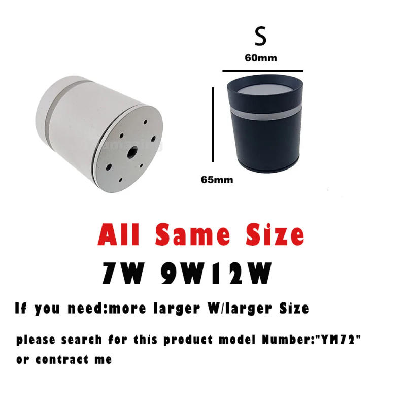 Description Picture 3 of itemIP65 Macarone12V 24V Outdoor Waterproof Surface Mounted LED Downlight Dimmable IP65 IP67 5W 7W 9W 12W Porch Wall Spot Light