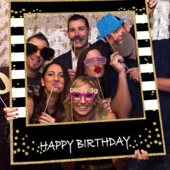 1Pcs Happy Birthday Photo Booth Props Frame Kids Adult 1 2 16 18 21 30 Year Birthday Party Photobooth Props Anniversary Supplies