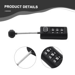 Mini Lock Resettable Coded Lock Backpack Zipper- Lock Luggage Padlock Dormitory Cabinet Lock 3 Digit Password Lock