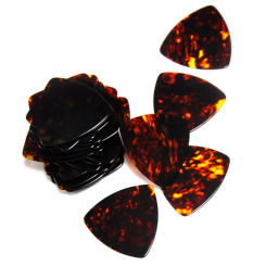 Wholesale 500pcs/lot Tortoise 0.46mm 0.71mm 0.96mm Medium Celluloid Big Rounded Triangle Guitar Picks