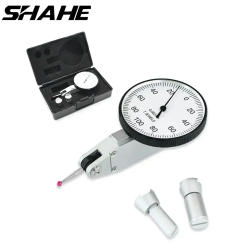 SHAHE 0-0.2 mm Lever Indicator Precision 0.002 mm Dial Test Indicators Lever Gauge Dial Gauge Indicator With Red Jewel