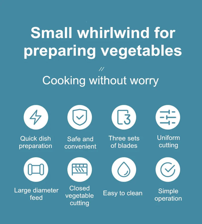 Description Picture 3 of itemElectric Slicer Household Multifunctional Potato Chips Garlic Lotus Root Slices Cucumber Radish Shredding Vegetable Cutter