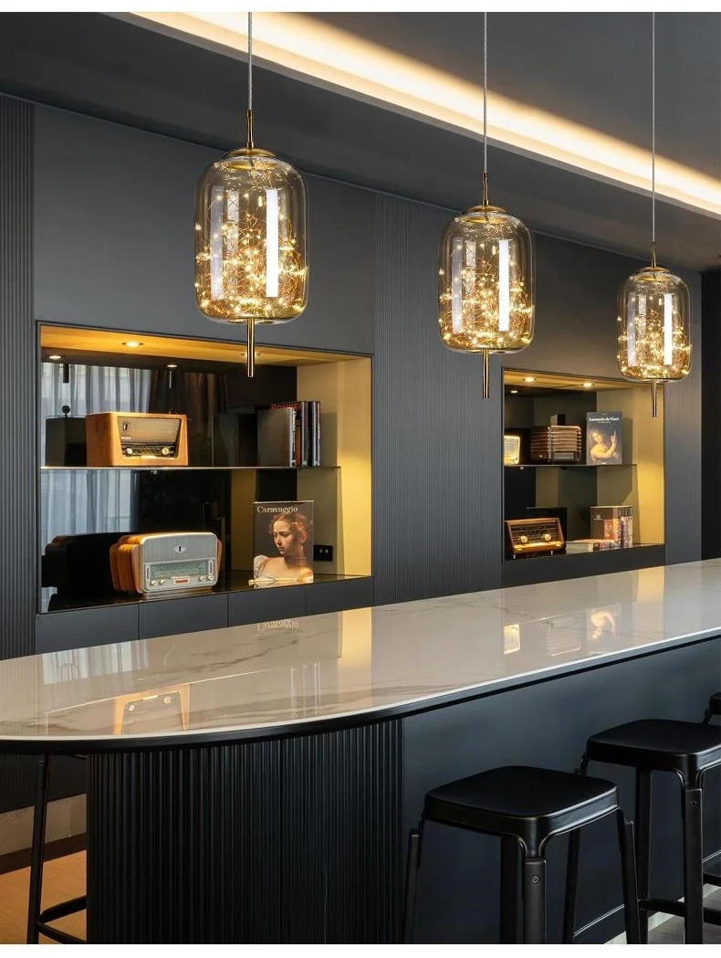 Description Picture 6 of itemLuxury Modern Drop Pendant Light Gypsophila Design Art Chandelier Glass Fixture Lamp for Hotel Lobby Living Room