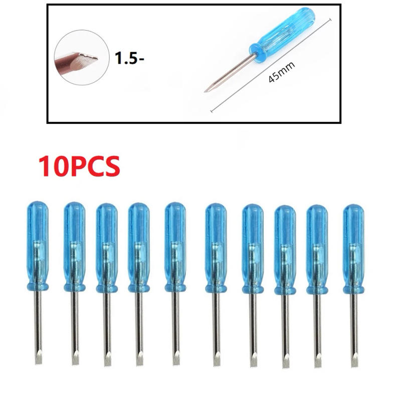 Description Picture 5 of item10Pcs Small Screwdriver Set Handle Set 1.5/2.0/3.0mm Slotted Cross Screwdriver Kits For X-Box Laptop Mobile Phone Repair Tool