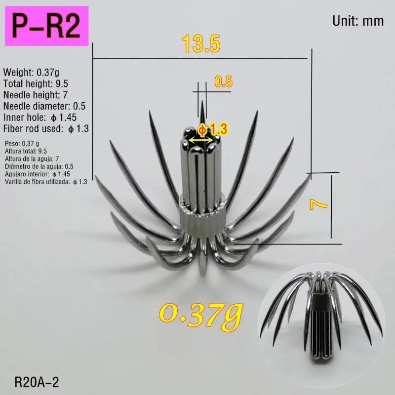 Description Picture 5 of itemWholesale 500pcs Squid hooks Classic Umbrella fishhook Bait Accessories Lure craftsman Fishing Tool Stainless Small Sea needles