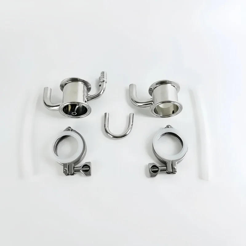 Description Picture 6 of item2"(51mm)OD64mm Soxhlet Extractor With Tri-clamps Or Hoses ,Stainless Steel 304 Rectification Accessories For Distillation