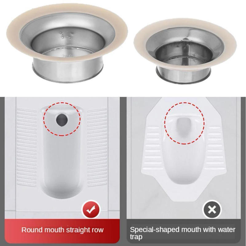 Description Picture 4 of itemS/L Squatting Pan Anti-smell Plug Stainless steel Toilet Floor Deodorize Stopper Bathtub Anti-blocking Cover Bathroom Accessory