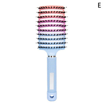 Bristle & Nylon Hair Brush Girls Hair Scalp Massage Comb Women Wet Curly Detangle Hair Brush For Salon Hairdressing Styling Tool